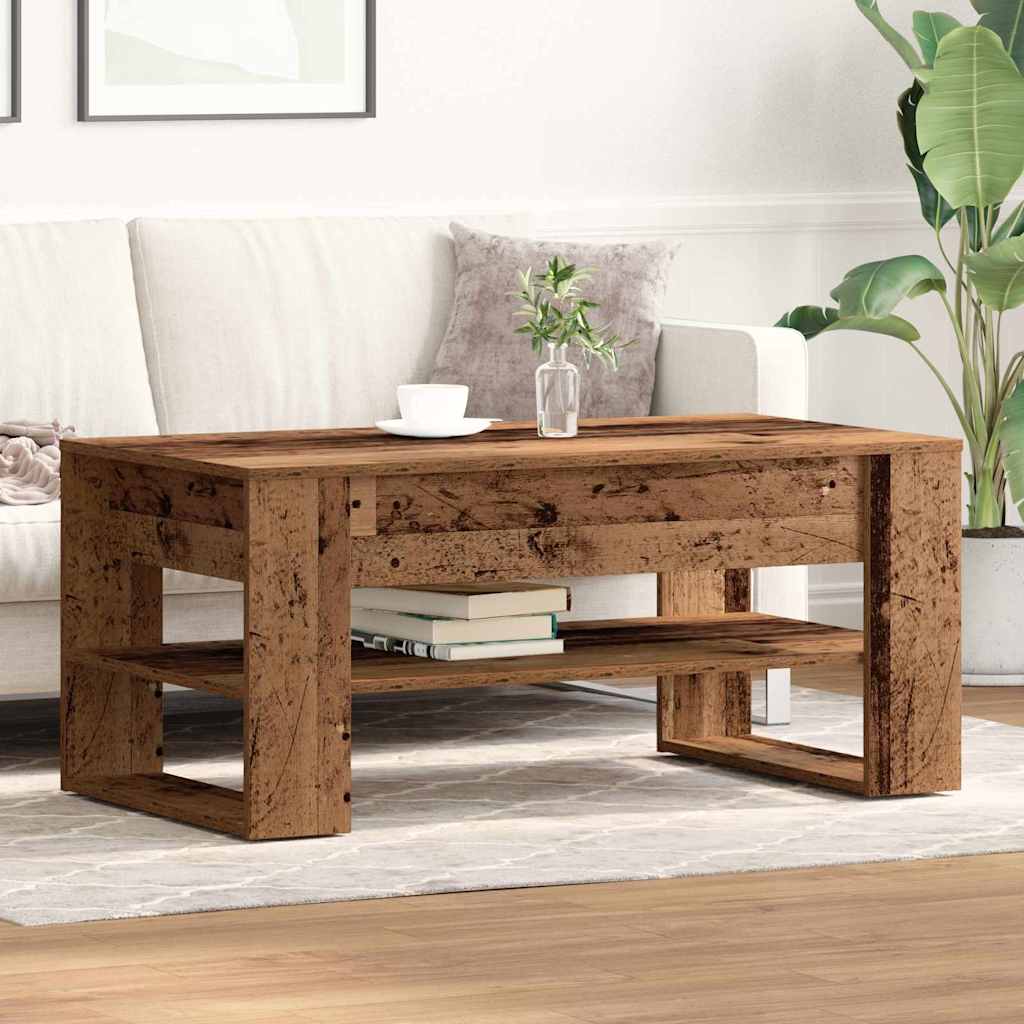 Table basse Bois ancien 102 x 55 x 45 cm Bois d'ingénierie - XIOS