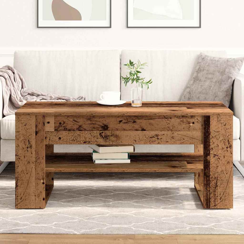 Table basse Bois ancien 102 x 55 x 45 cm Bois d'ingénierie - XIOS