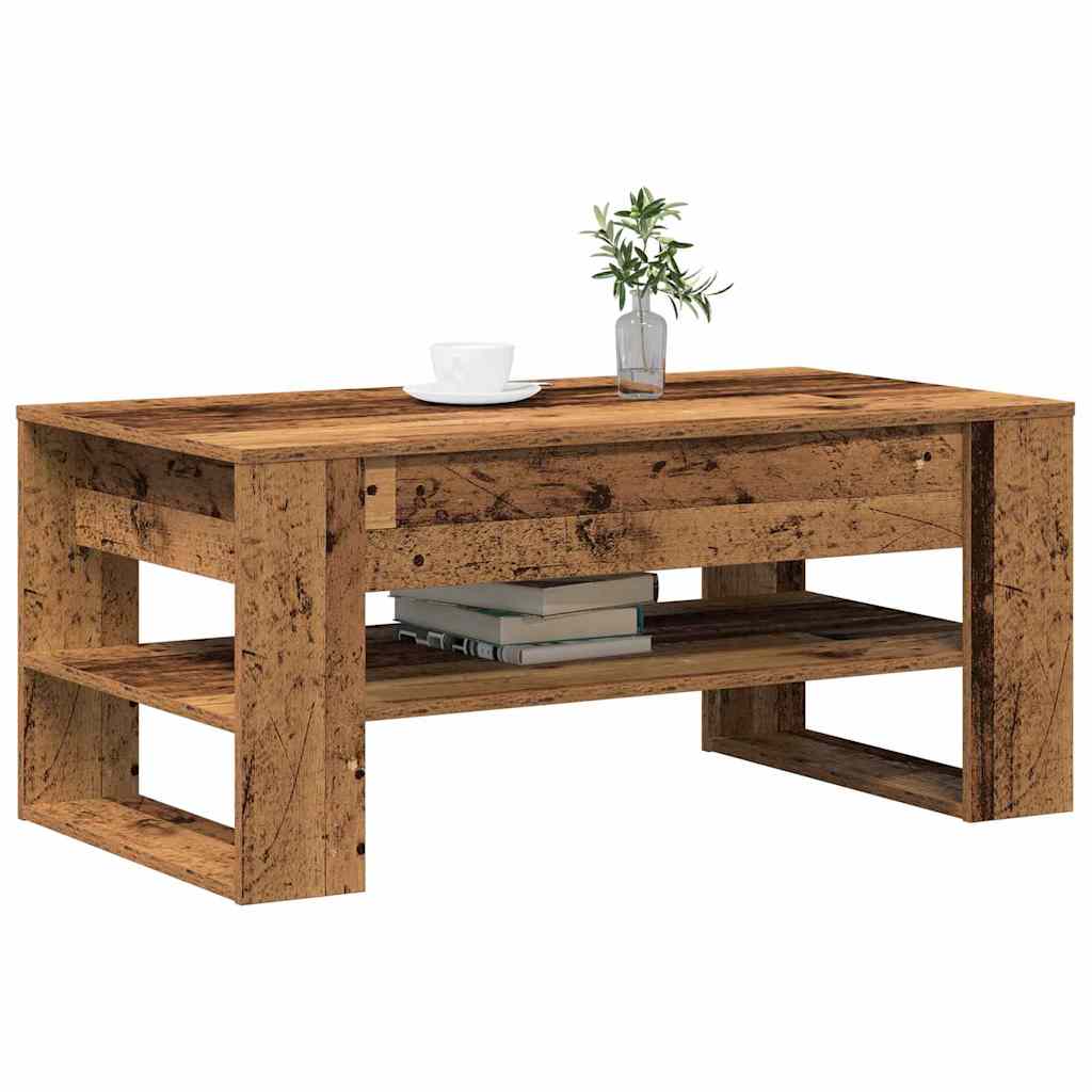 Table basse Bois ancien 102 x 55 x 45 cm Bois d'ingénierie - XIOS