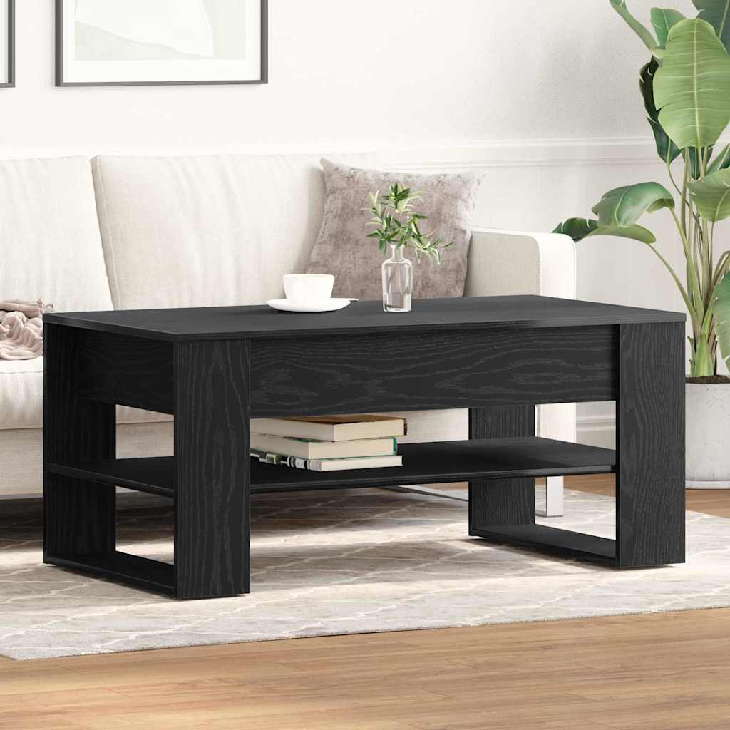 Table basse Chêne noir 102 x 55 x 45 cm Bois d'ingénierie - XIOS
