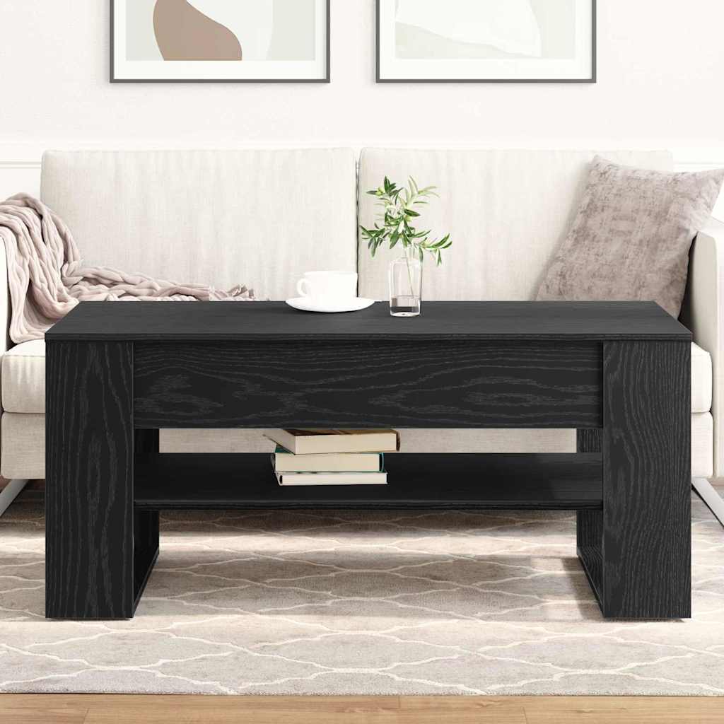 Table basse Chêne noir 102 x 55 x 45 cm Bois d'ingénierie - XIOS