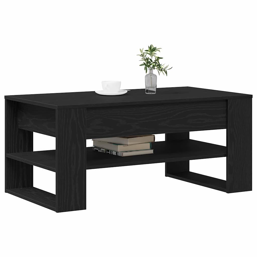Table basse Chêne noir 102 x 55 x 45 cm Bois d'ingénierie - XIOS