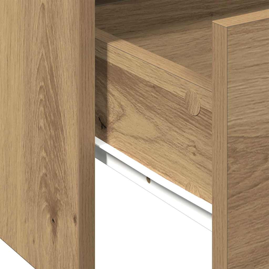 Table basse with Drawer chêne artisanal 102 x 55 x 43.5 cm - XIOS