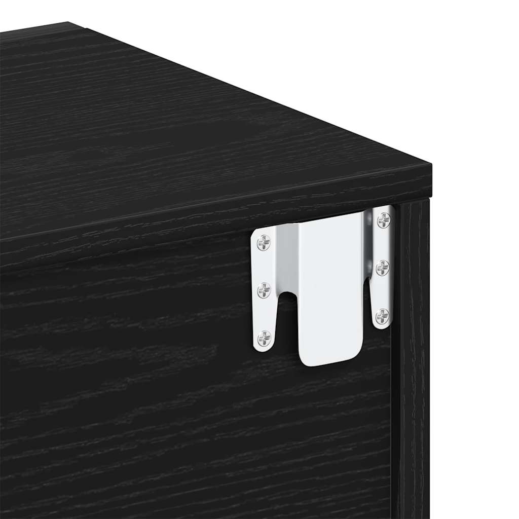 Cabinet de chevet avec tiroir 2 pcs Chêne noir 46 x 30 x 30 cm - XIOS