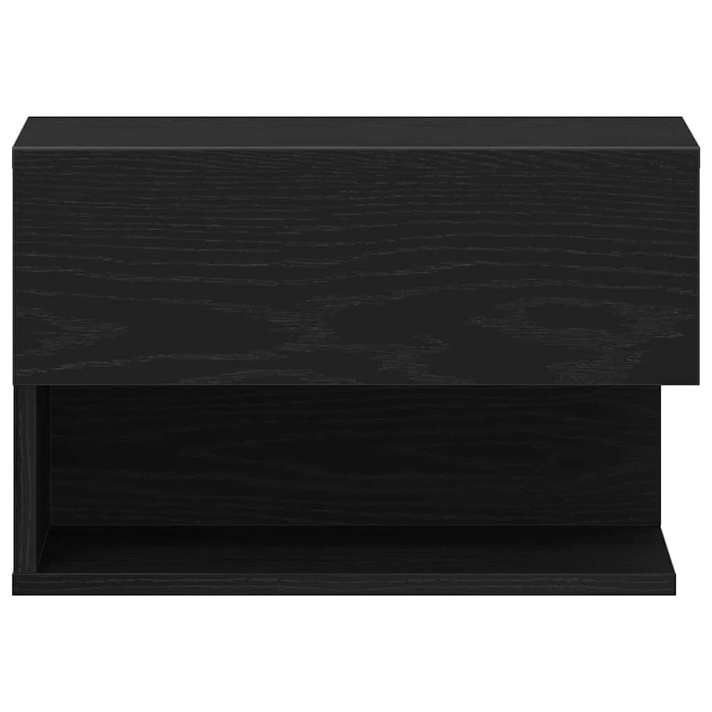 Cabinet de chevet avec tiroir 2 pcs Chêne noir 46 x 30 x 30 cm - XIOS