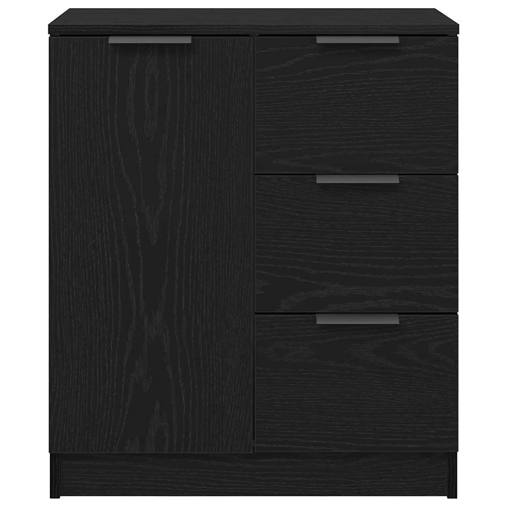 Buffet avec tiroir Noir 60 x 30 x 70 cm Bois d'ingénierie - XIOS