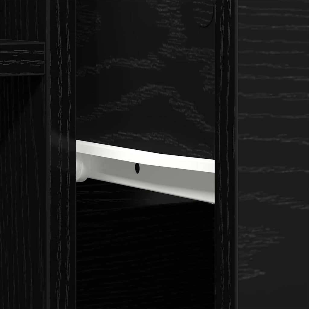 Buffet avec tiroir Chêne noir 60 x 30 x 70 cm Bois d'ingénierie - XIOS