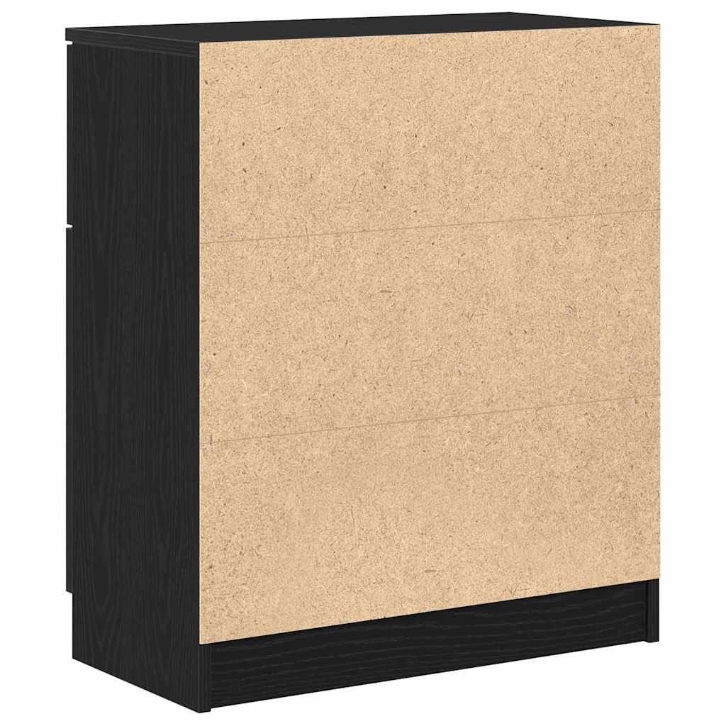 Buffet avec tiroir Noir 60 x 30 x 70 cm Bois d'ingénierie - XIOS