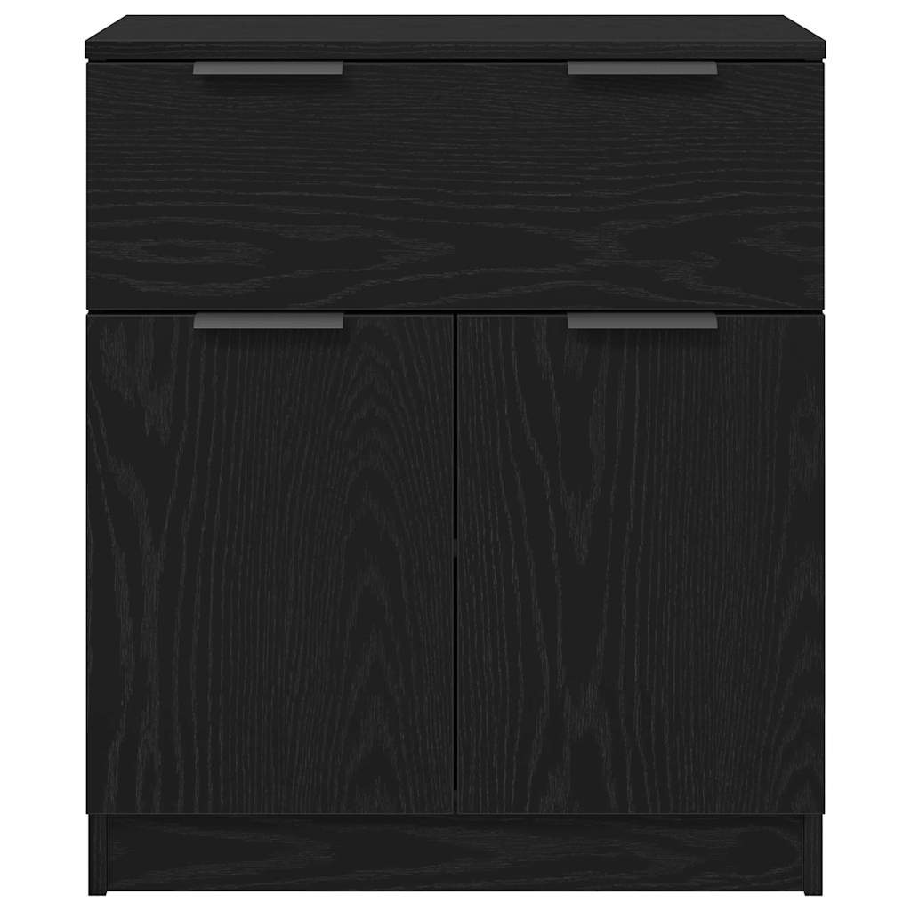 Buffet avec tiroir Chêne noir 60 x 30 x 70 cm Bois d'ingénierie - XIOS