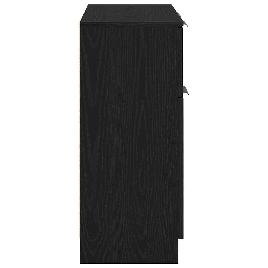 Buffet avec tiroir Chêne noir 60 x 30 x 70 cm Bois d'ingénierie - XIOS