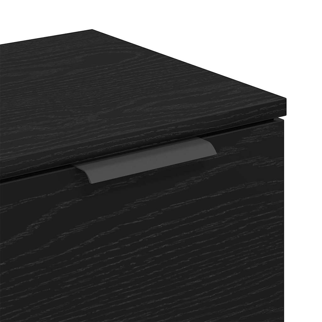 Buffet Chêne noir 90,5 x 30 x 70 cm Bois d'ingénierie - XIOS