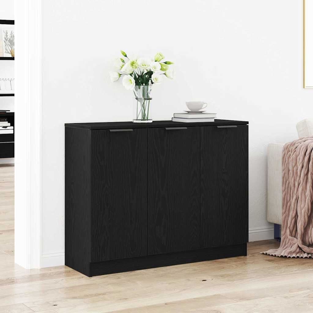 Buffet Chêne noir 90,5 x 30 x 70 cm Bois d'ingénierie - XIOS