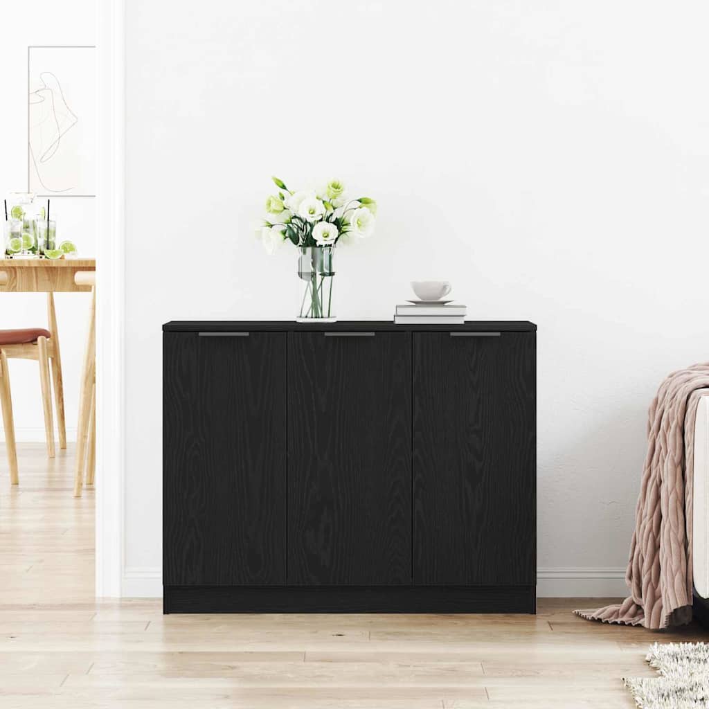Buffet Chêne noir 90,5 x 30 x 70 cm Bois d'ingénierie - XIOS