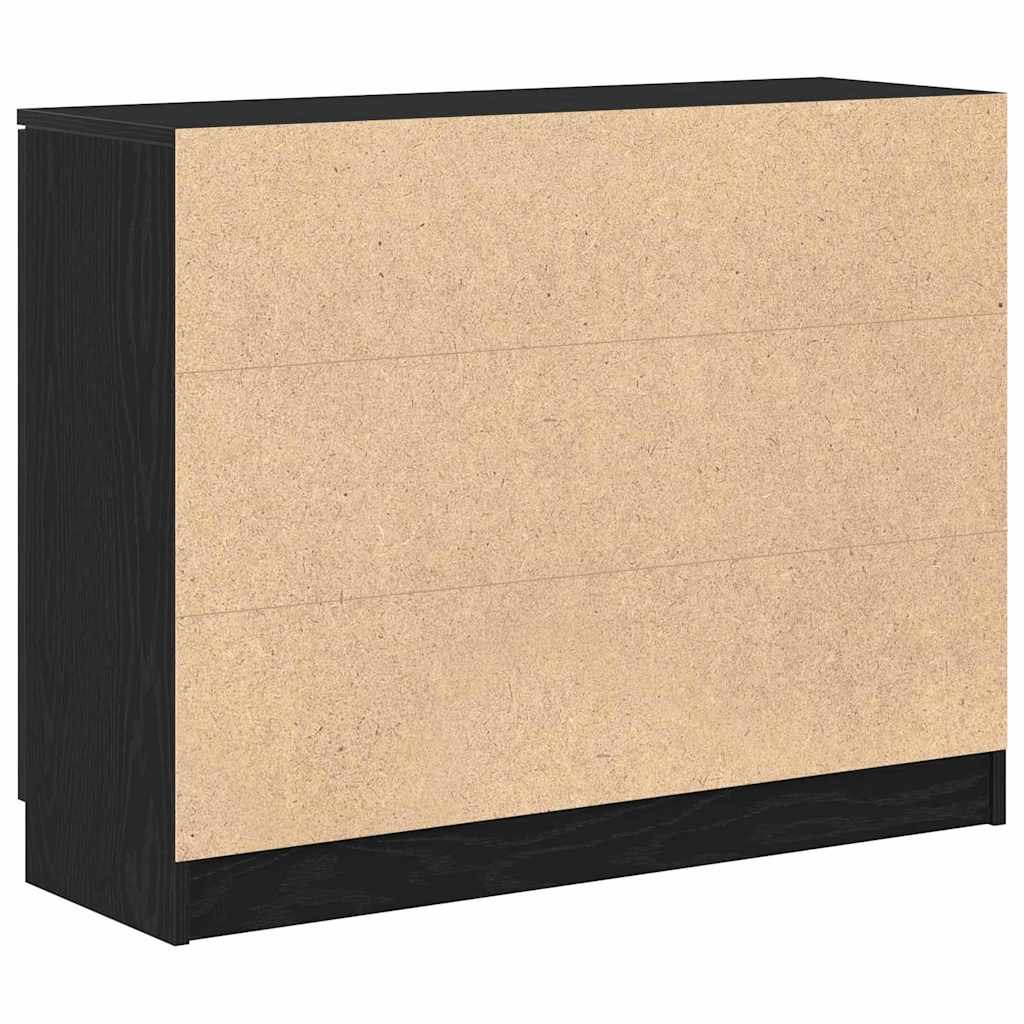 Buffet Chêne noir 90,5 x 30 x 70 cm Bois d'ingénierie - XIOS