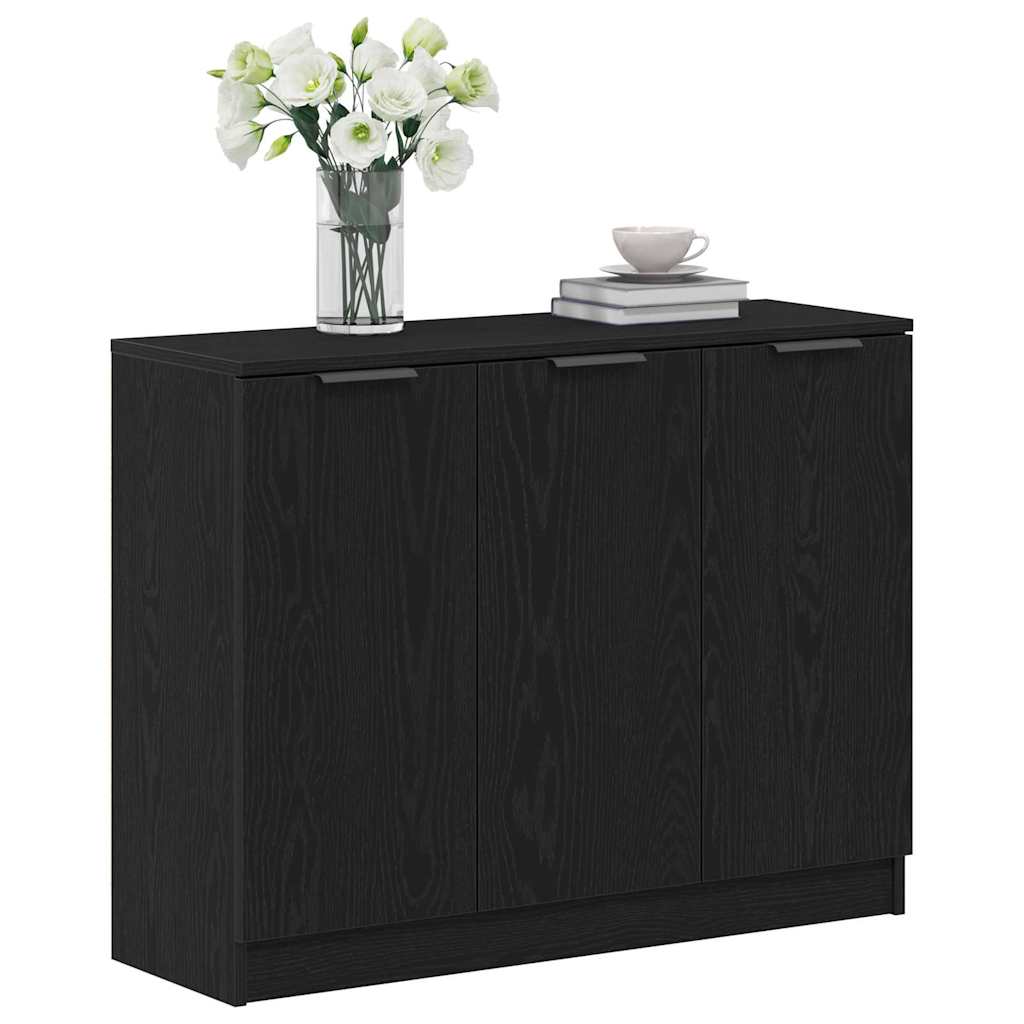 Buffet Chêne noir 90,5 x 30 x 70 cm Bois d'ingénierie - XIOS