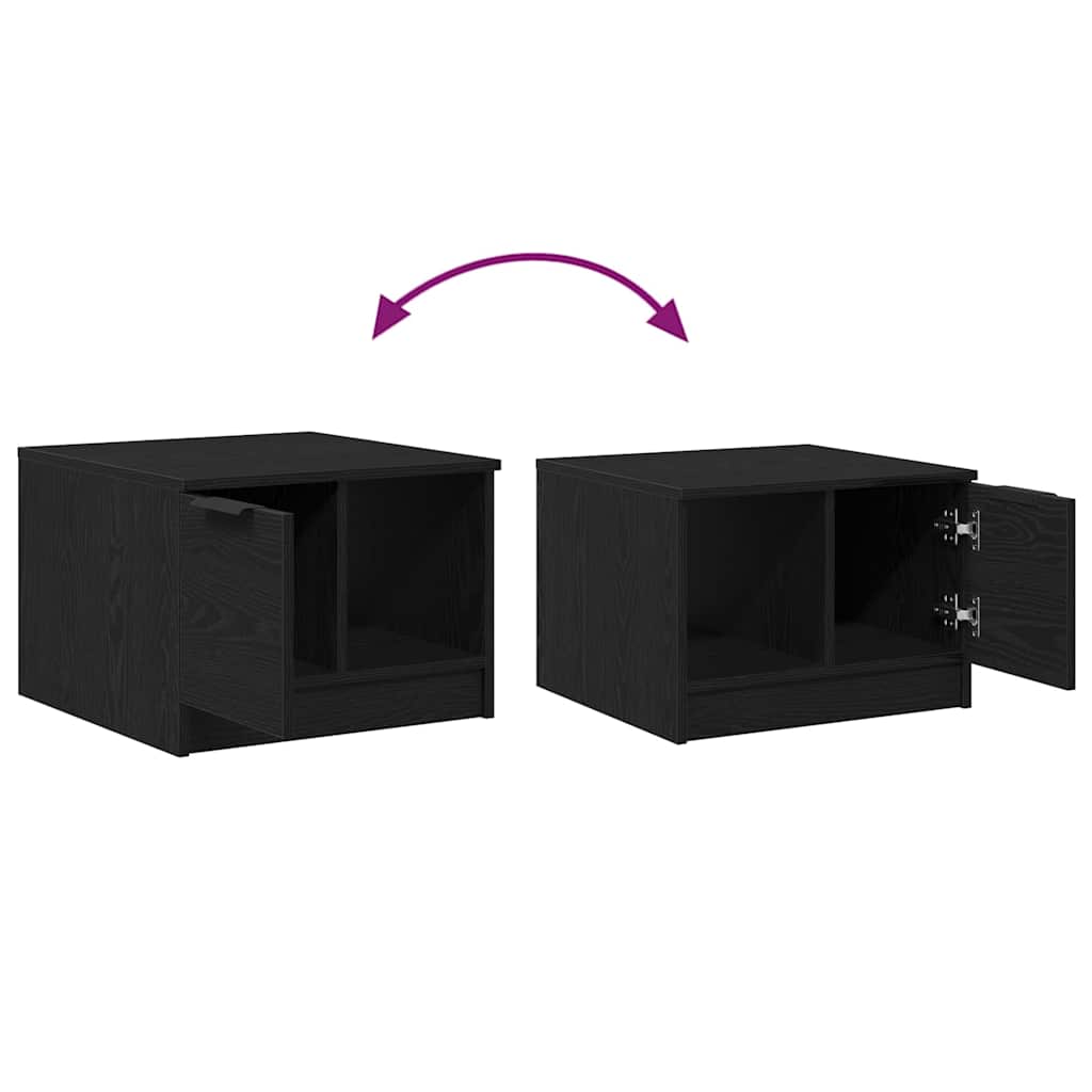 Table basse Chêne noir 50 x 50 x 36 cm Bois d'ingénierie - XIOS