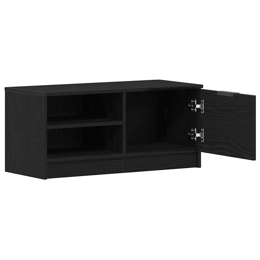 Meuble TV Noir 80 x 35 x 36.5 cm Bois d'ingénierie - XIOS
