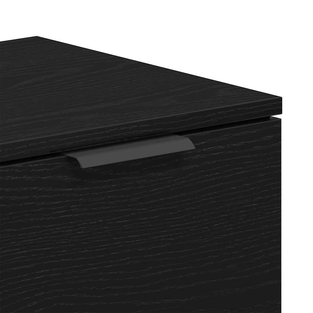 Meuble TV 102 x 32 x 35.5 cm Chêne noir Bois d'ingénierie - XIOS