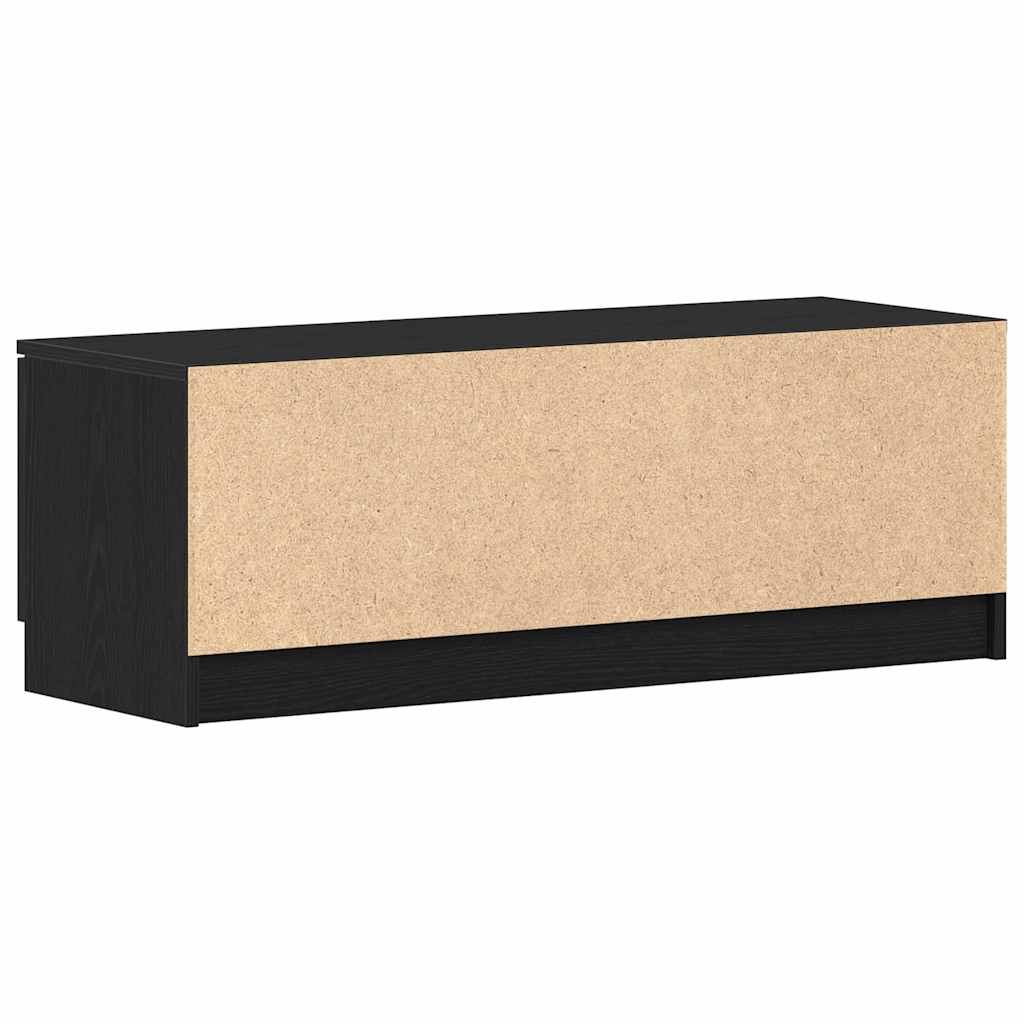 Meuble TV 102 x 32 x 35.5 cm Chêne noir Bois d'ingénierie - XIOS
