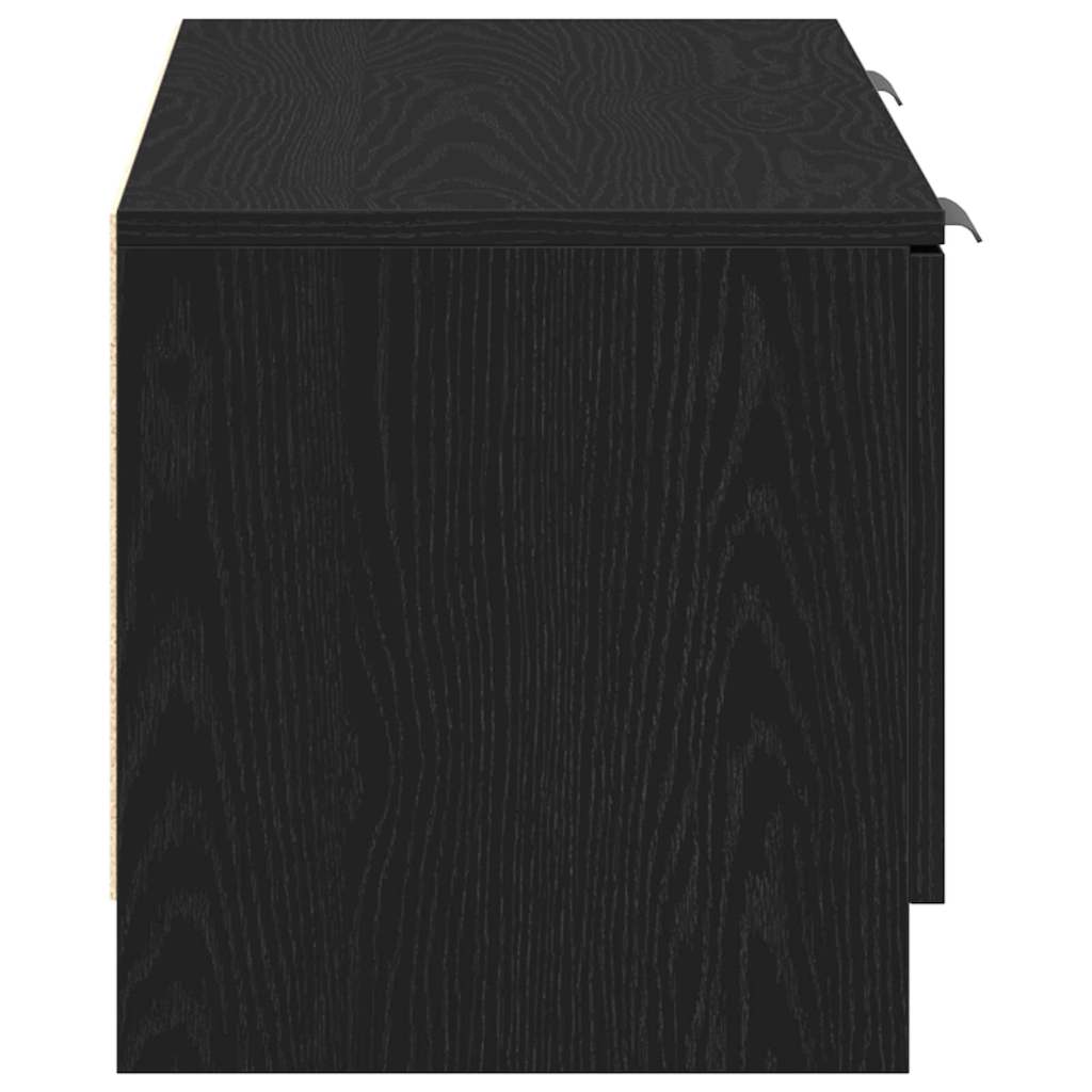 Meuble TV 102 x 32 x 35.5 cm Chêne noir Bois d'ingénierie - XIOS