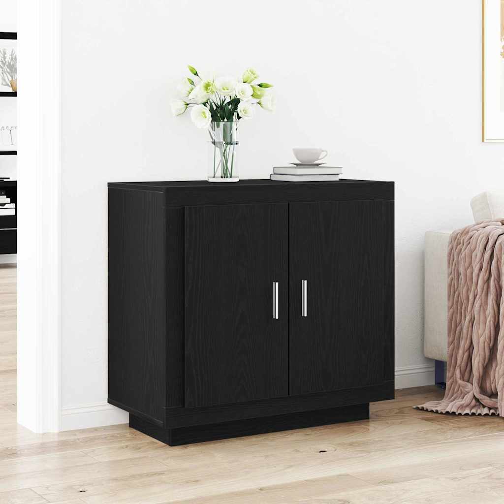 Buffet Noir 80 x 40 x 75 cm Bois d'ingénierie - XIOS