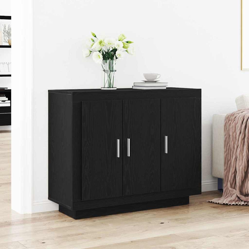 Buffet Noir 92 x 35 x 75 cm Bois d'ingénierie - XIOS