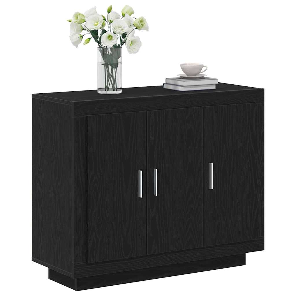 Buffet Noir 92 x 35 x 75 cm Bois d'ingénierie - XIOS