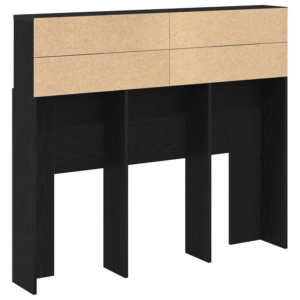 Cabinet de Tête de Lit Chêne noir 120 x 19 x 103.5 cm - XIOS