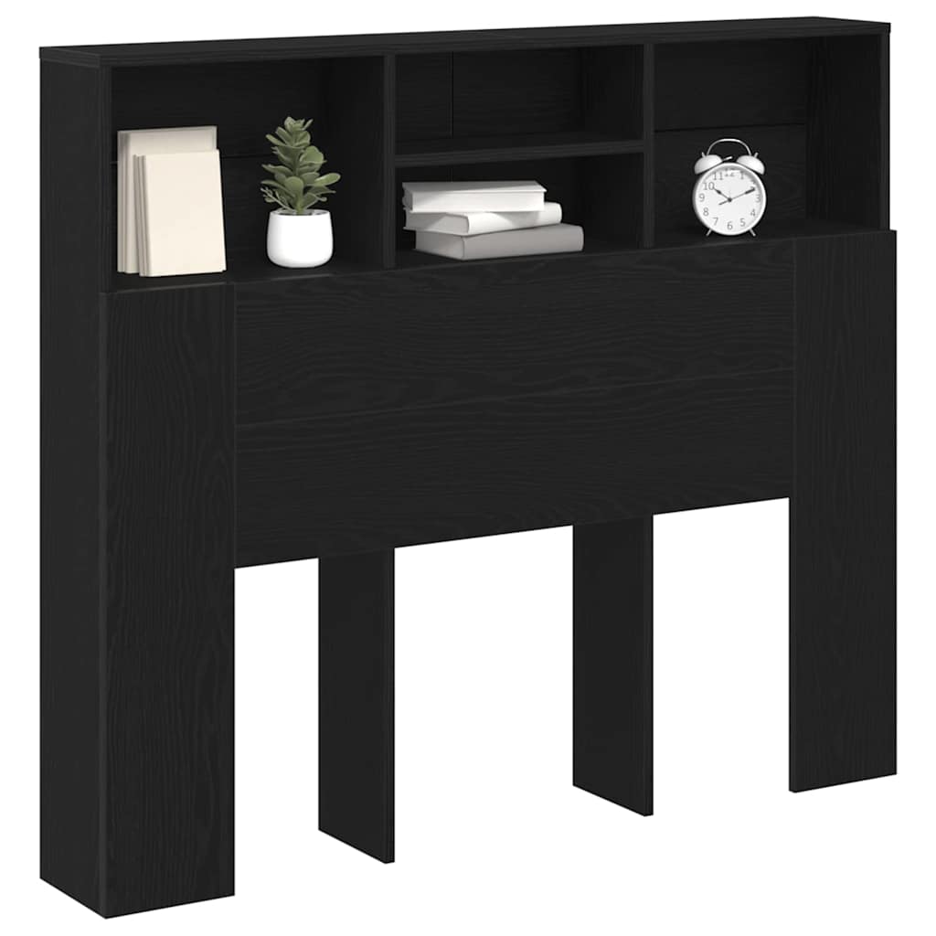Cabinet de Tête de Lit Chêne noir 120 x 19 x 103.5 cm - XIOS