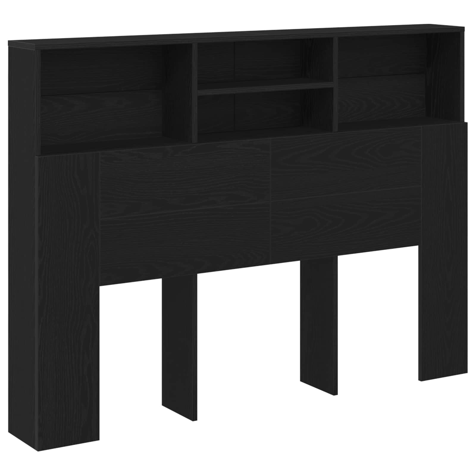 Cabinet de Tête de Lit Chêne noir 140 x 19 x 103,5 cm - XIOS
