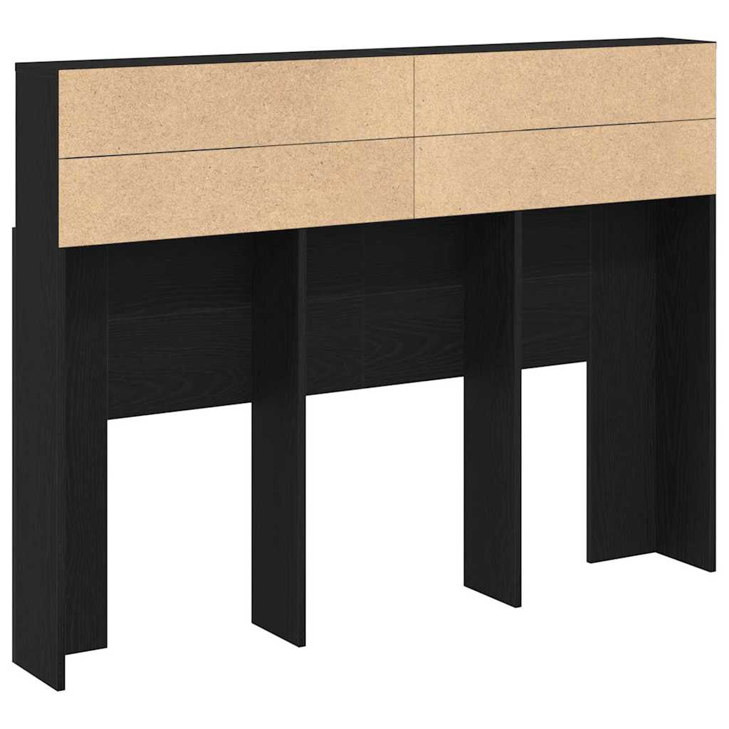 Cabinet de Tête de Lit Chêne noir 140 x 19 x 103.5 cm - XIOS