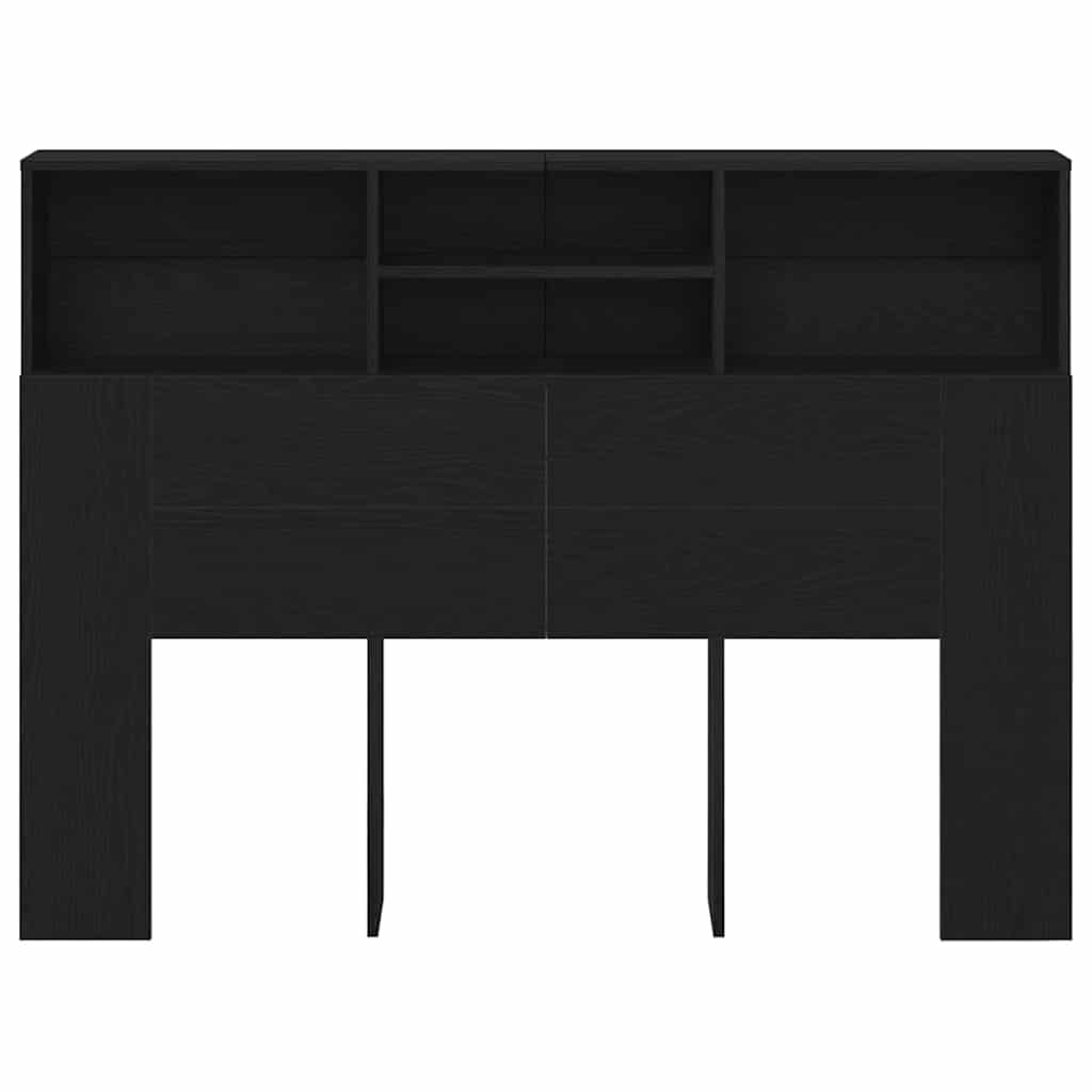 Cabinet de Tête de Lit Chêne noir 140 x 19 x 103.5 cm - XIOS