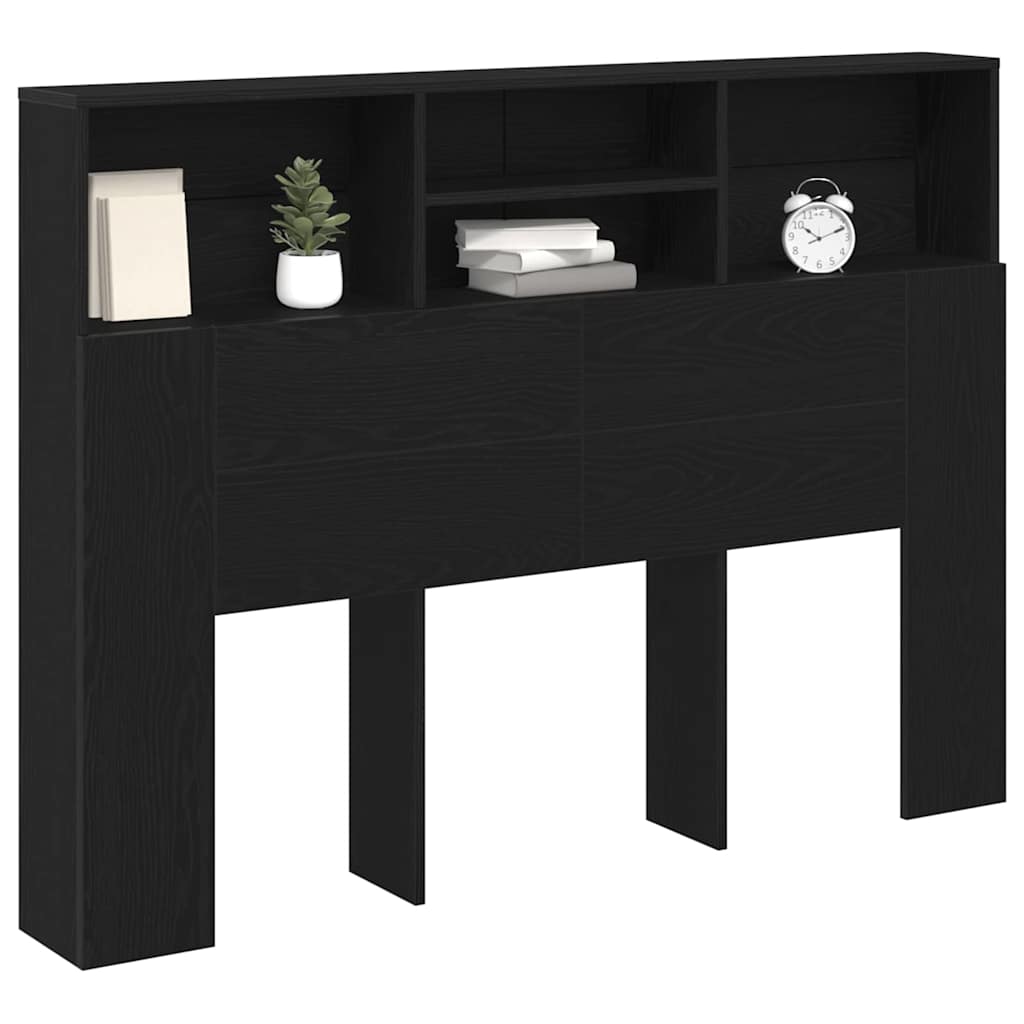 Cabinet de Tête de Lit Chêne noir 140 x 19 x 103.5 cm - XIOS