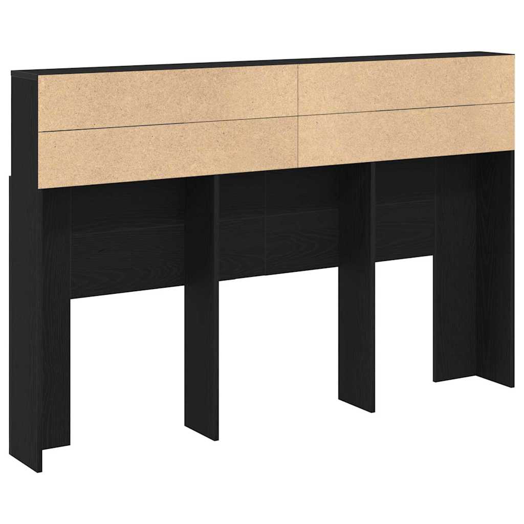 Cabinet de Tête de Lit Chêne noir 160 x 19 x 103.5 cm - XIOS