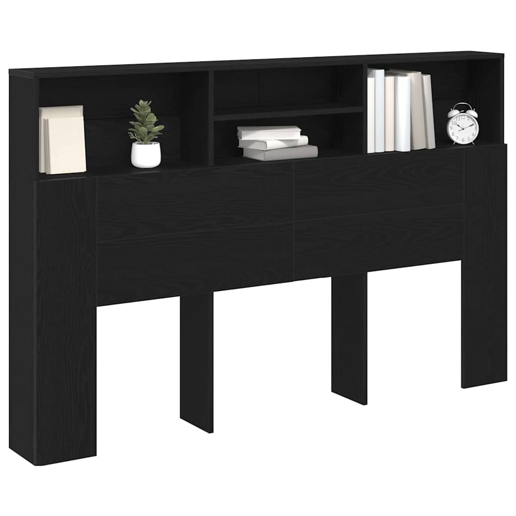 Cabinet de Tête de Lit Chêne noir 160 x 19 x 103.5 cm - XIOS