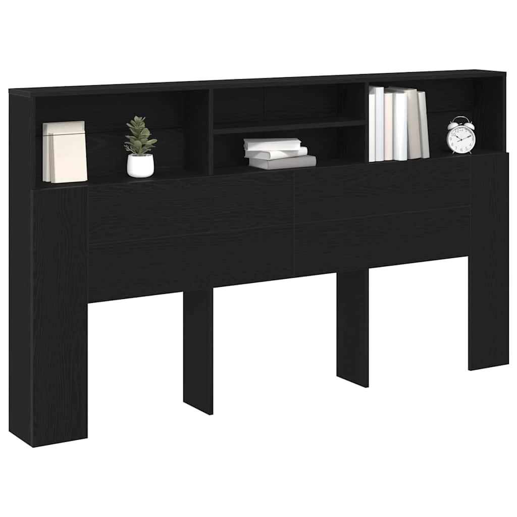 Cabinet de Tête de Lit Chêne noir 180 x 19 x 103.5 cm - XIOS