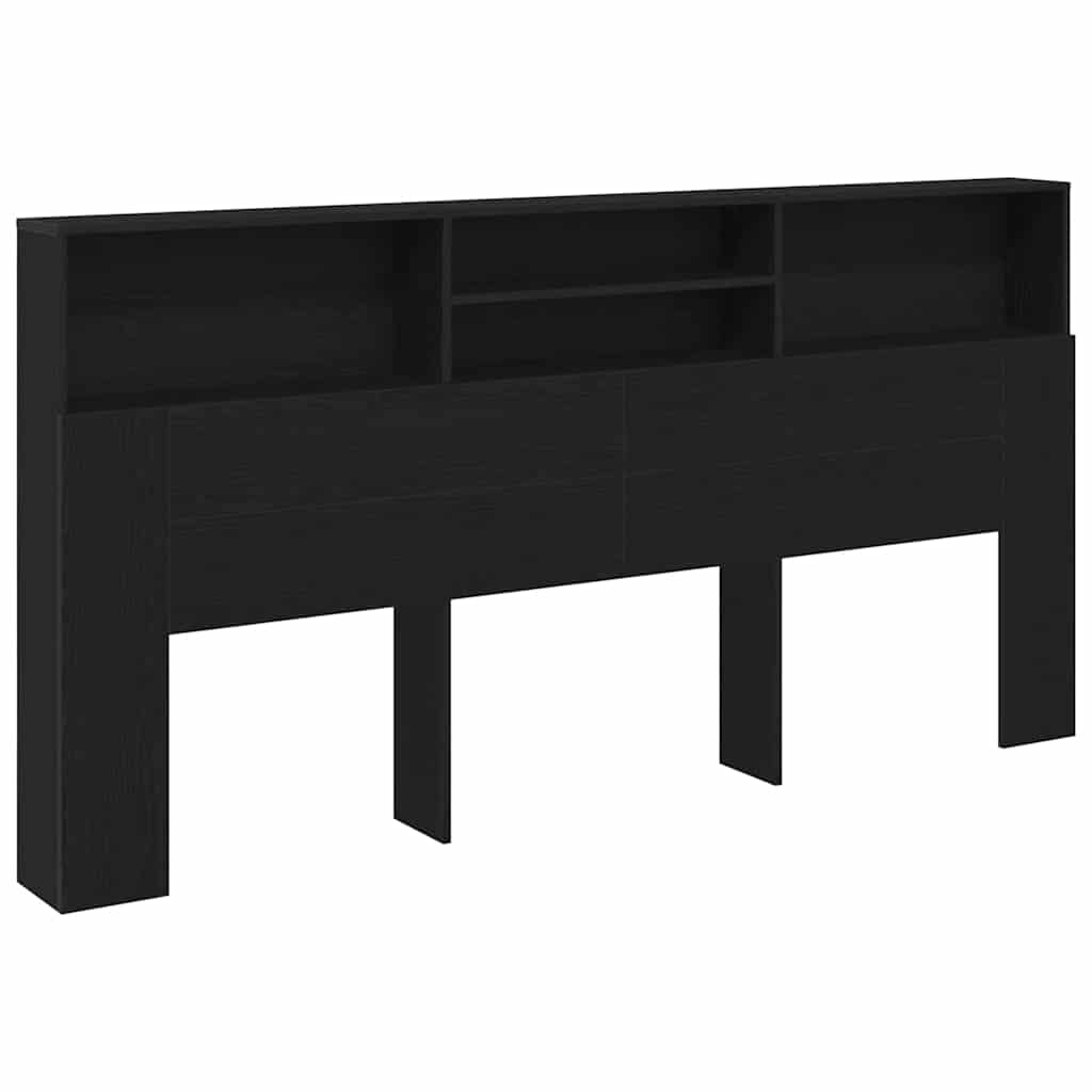 Cabinet de Tête de Lit Chêne noir 200 x 19 x 103.5 cm - XIOS
