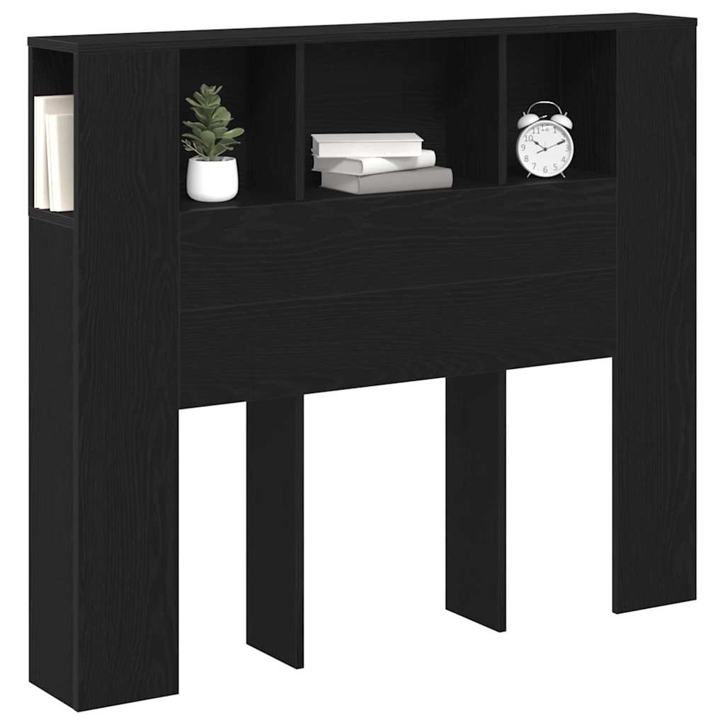 Cabinet de Tête de Lit Chêne noir 120 x 19 x 104,5 cm - XIOS