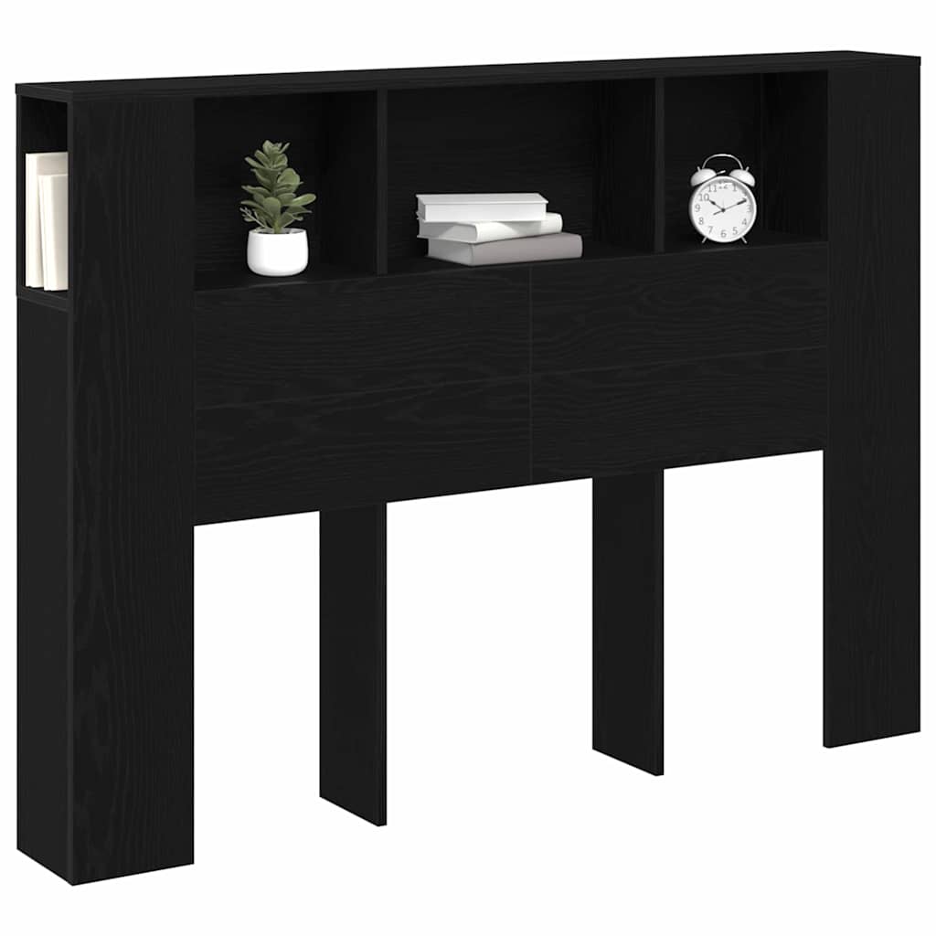 Cabinet de Tête de Lit Chêne noir 140 x 19 x 104,5 cm - XIOS
