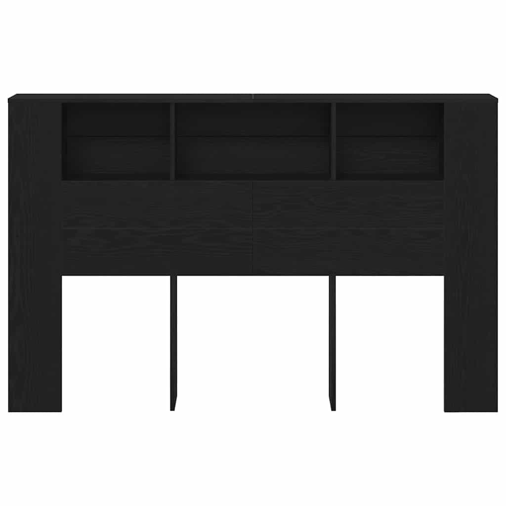 Cabinet de Tête de Lit Chêne noir 160 x 19 x 104,5 cm - XIOS