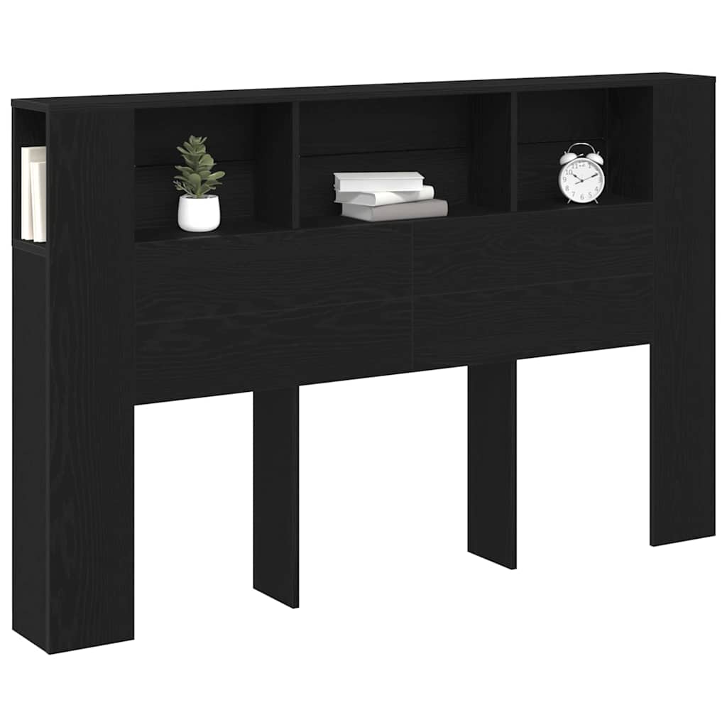 Cabinet de Tête de Lit Chêne noir 160 x 19 x 104,5 cm - XIOS