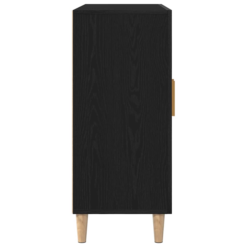 Buffet Noir 90 x 34 x 80 cm Bois d'ingénierie - XIOS