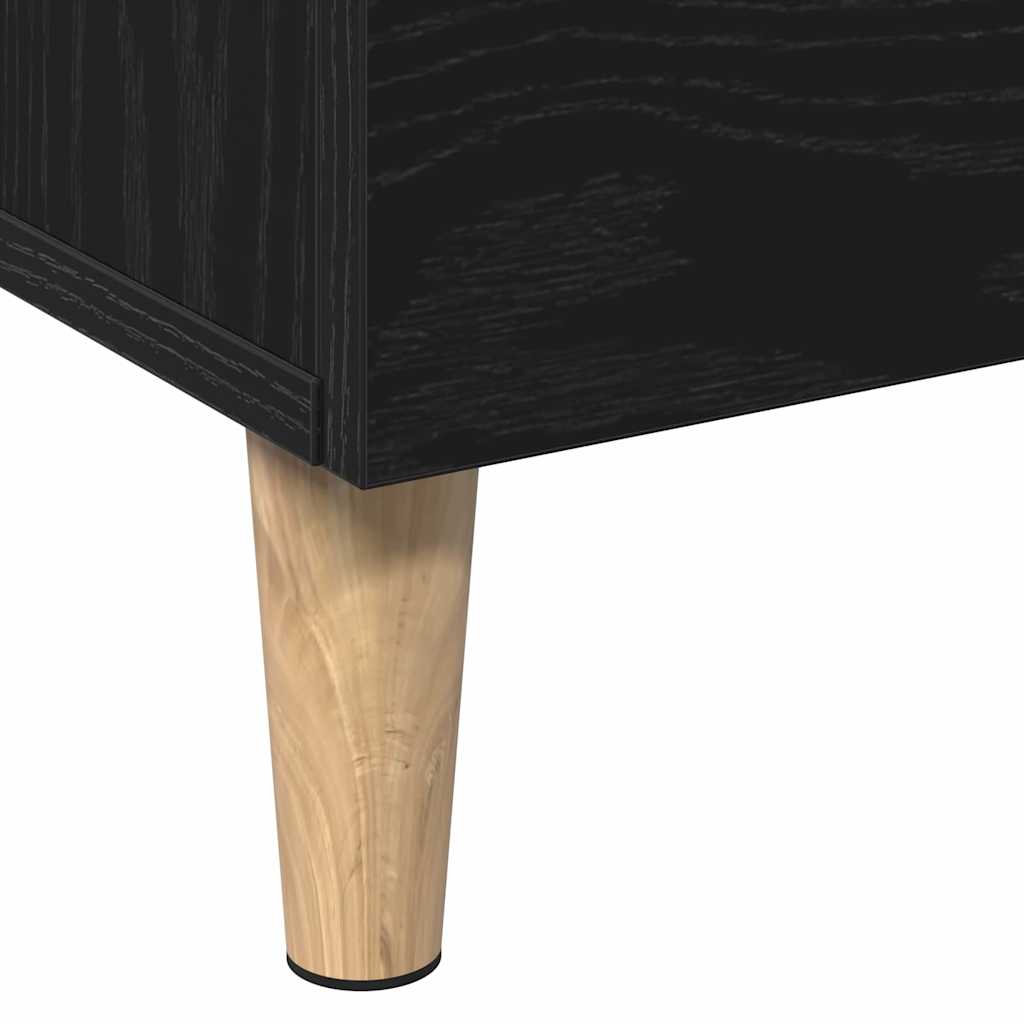 Haut Armoire Noir 70 x 31 x 115 cm Bois d'ingénierie - XIOS