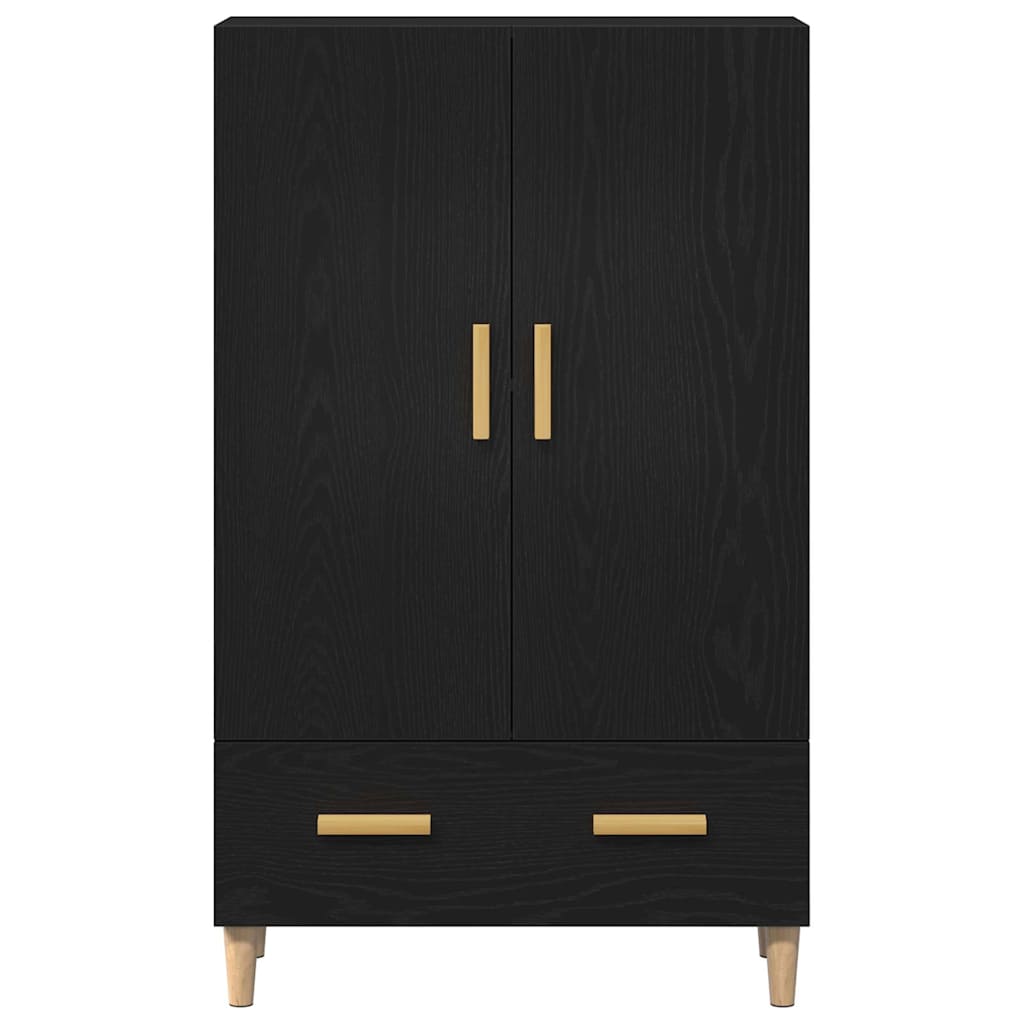 Haut Armoire Noir 70 x 31 x 115 cm Bois d'ingénierie - XIOS