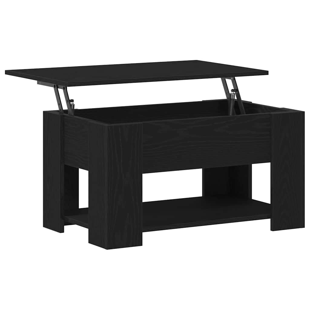 Table basse Chêne noir 79 x 49 x 41 cm Bois d'ingénierie - XIOS