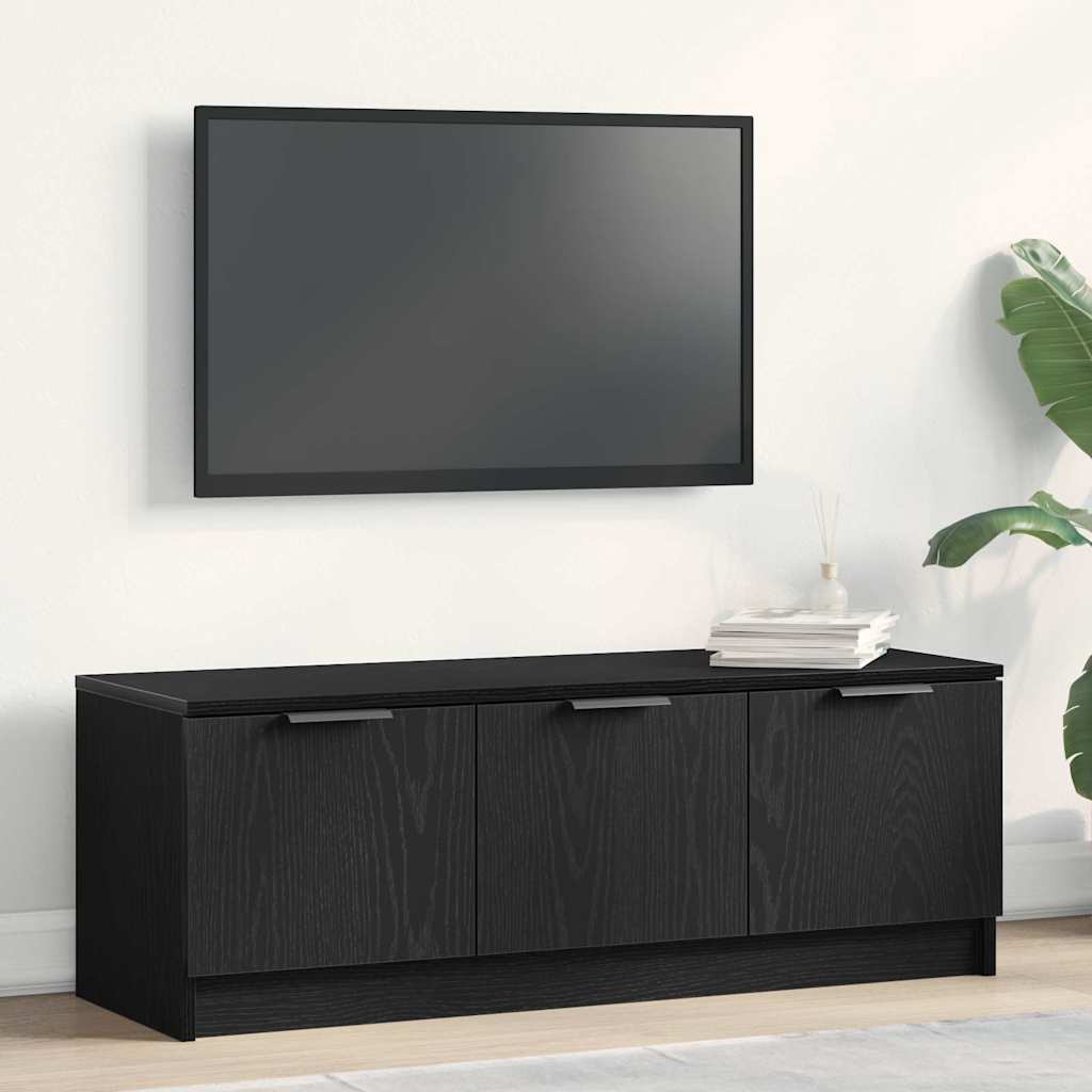 Meuble TV Chêne noir 102 x 35 x 36,5 cm Bois d'ingénierie - XIOS