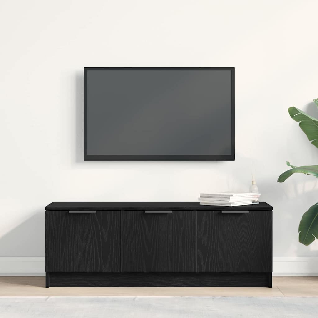 Meuble TV Chêne noir 102 x 35 x 36,5 cm Bois d'ingénierie - XIOS