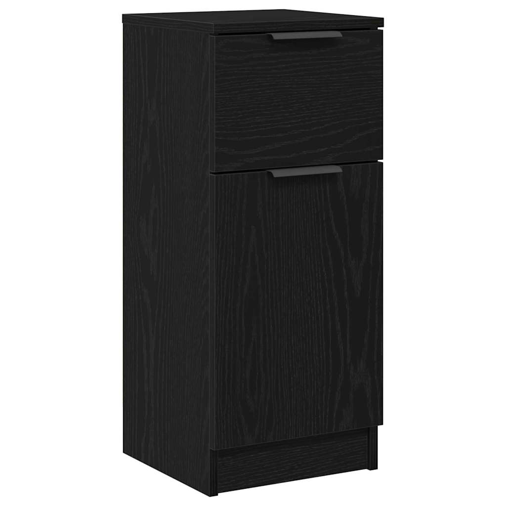 Buffet 2 pcs Chêne noir 30 x 30 x 70 cm Bois d'ingénierie - XIOS