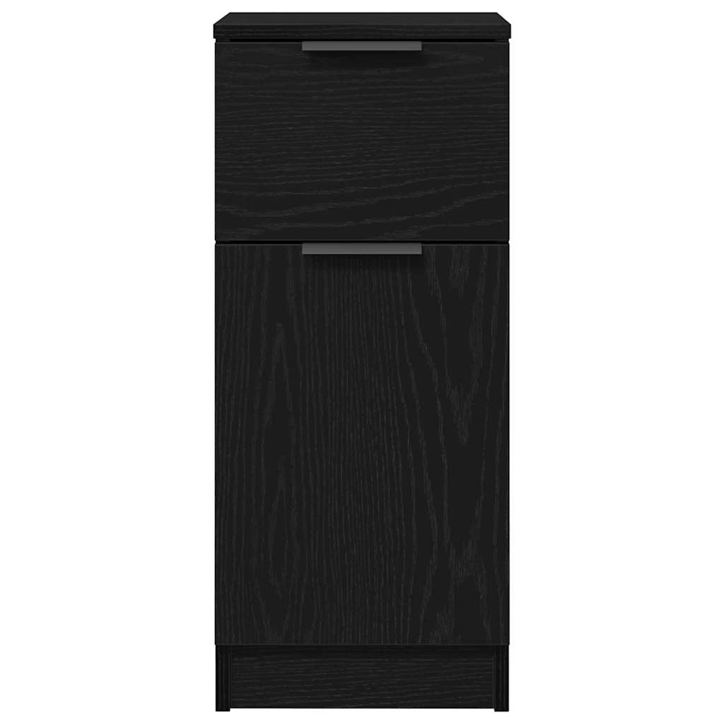 Buffet 2 pcs Chêne noir 30 x 30 x 70 cm Bois d'ingénierie - XIOS