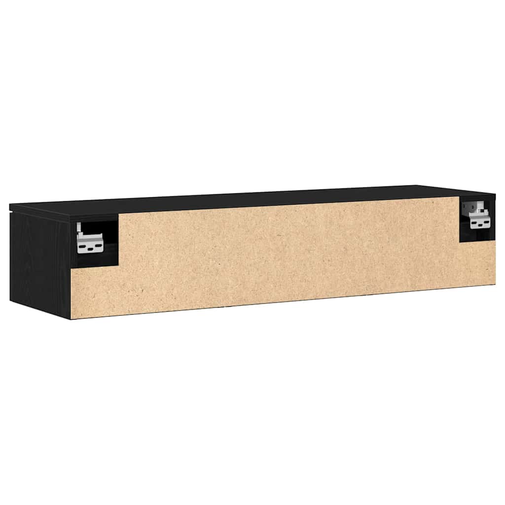 Meuble mural Chêne noir 102 x 30 x 20 cm Bois d'ingénierie
